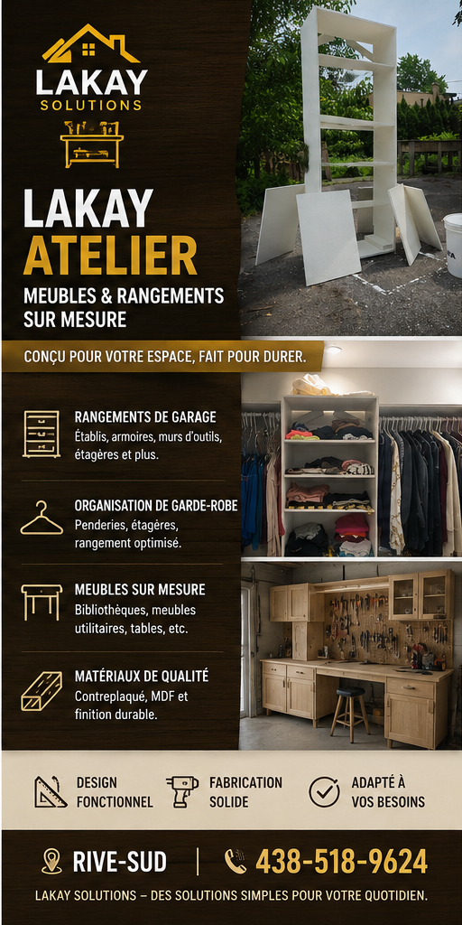 Lakay Atelier – Meubles et rangements sur mesure